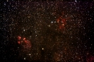 Katzenpfoten-Nebel (NGC 6334) & Rosen-Nebel (NGC 6357) im Sco