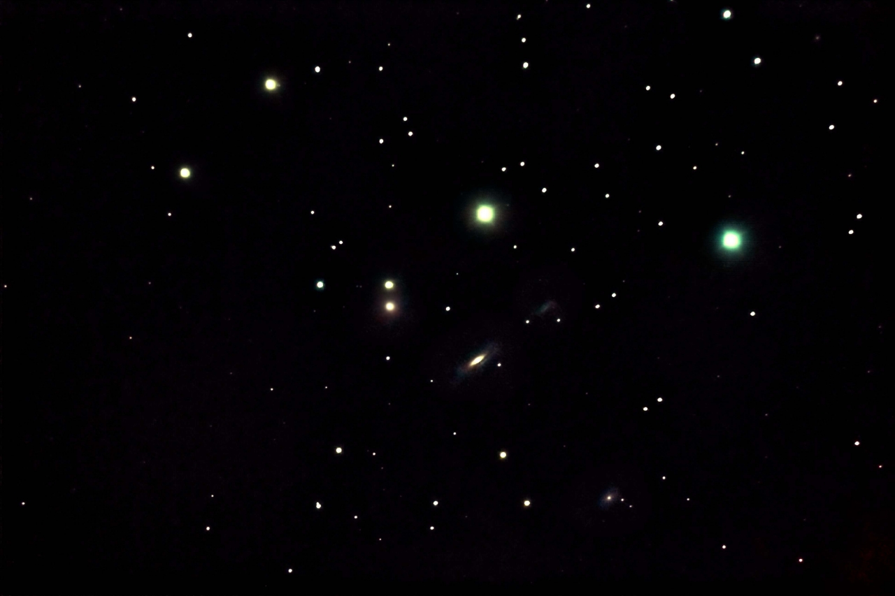 Leo-Quartett (NGC 3190, NGC 3187, NGC 3190, 3185)
