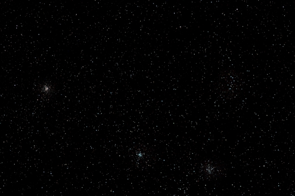 Offene Sternhaufen (M 36), (M 37) und (M 38) im Aur